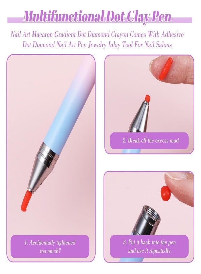 DOPENSPI 1PCS Rhinestone Picker Tool, Refillable Wax Pen with 6PCS Wax Refills Diamonds Art Pens Rhinestone Pickup Tool Nail Diamond Arts Painting Dotting Pen for Nail and Diamond Art Paint - Image 4